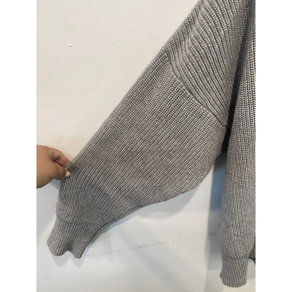 Outerknown Cardigan Mens Sz M/L Gray Knit Organic Cotton Alpaca Blend - Picture 3 of 8